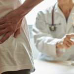 Patient with lumbar spinal stenosis