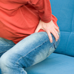 man with hip pain