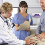 patient with a pain specialist